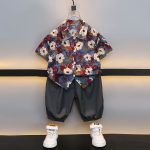 Casual Vacation Short Sleeve Outfit for Kids - Image 4