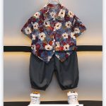 Casual Vacation Short Sleeve Outfit for Kids - Image 2