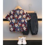 Casual Vacation Short Sleeve Outfit for Kids