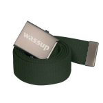 WASSUP Vintage Distressed Automatic Buckle Belt - Unisex Casual Alloy Canvas Woven Strap - Image 7