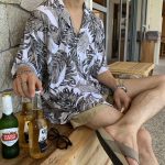 Hawaiian Floral Short Sleeve Shirt for Men - Loose-Fit Lightweight Summer Shirt - Image 4