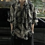 Hawaiian Floral Short Sleeve Shirt for Men - Loose-Fit Lightweight Summer Shirt