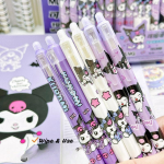 Kuromi Erasable Gel Pen 0.5mm Blue-Black Ink – Aesthetic School Pen for Kids - Image 2