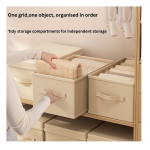 New Premium Hard Storage Box – Foldable PP Board Clothes and other Garments Organizer for Dorms and Wardrobes. - Image 4