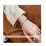 White Mother-of-Pearl & Zircon Oval Bracelets – Elegant, Timeless Design - Image 2