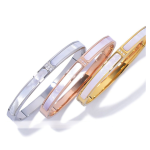 White Mother-of-Pearl & Zircon Oval Bracelets – Elegant, Timeless Design - Image 3