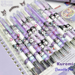Kuromi Erasable Gel Pen 0.5mm Blue-Black Ink – Aesthetic School Pen for Kids - Image 4