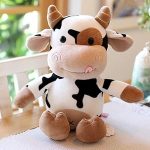 Cute Sitting Milk Cow Plush Toy – Ultra-Soft Cartoon Cattle Stuffed Animal for Kids - Image 2