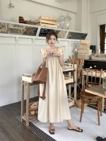 Designed with beautiful back and flying sleeves, bow tie A-Line Dress - Image 15