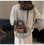 Vintage Plaid Toast Handbag Convertible Shoulder Crossbody Bag - Image 14