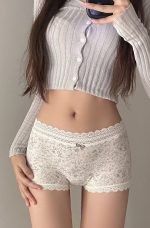 Women 10A Antibacterial Seamless Cotton Boxer Briefs - Image 15