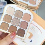 Novo 9 Colors Eyeshadow Palette: Earth Tone Matte, Glitter, and Pressed Pearls for Stunning, Long-Lasting Eye Makeup - Image 2