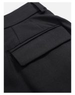Women's Wide Leg Straight Trousers - High Waist Extra Long Dress Pants - Image 15