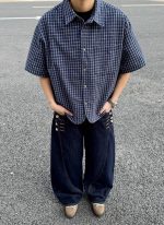 Retro Loose Fit Half Sleeve Cleanfit Top - Image 2