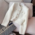 Elegant Tweed Short Jacket for Women Petite Fit Wool Blend Outerwear - Image 16