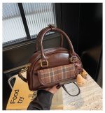 Vintage Plaid Toast Handbag Convertible Shoulder Crossbody Bag - Image 16