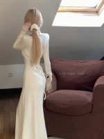 New Ruffled French Style Dress: High-End Coat with Bottoming Long Skirt for Women - Image 6
