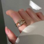 Minimal Open Design Statement Ring for Women, Light Luxury Index Finger Band - Image 3