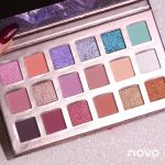 NOVO Earthy Glitter & Pearlescent Waterproof Eyeshadow Palette – Affordable and Student-Friendly, a Must-Have for Unicorn-Inspired Looks! - Image 4