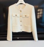 Elegant Tweed Short Jacket for Women Petite Fit Wool Blend Outerwear - Image 15