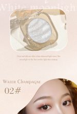 NOVO Highlighter Powder: Shimmer powder for brightening the face, creating a 3D contour, nose shadow, and side shadow. Fine shimmer and pearlescent finish, ideal for contouring. - Image 2
