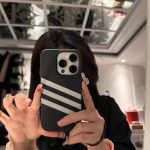 Creative White Stripe Minimal Phone Case for iPhone - Image 4