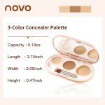 Novo 3 Color Concealer Palette for Acne and Dark Circles - Image 4