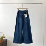 White High-Waist Wide-Leg Jeans – Loose Straight Stretch Denim Pants for Women - Image 3