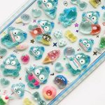 3D Crystal Resin Embossed Acrylic Cat DIY Sticker – Clear Glossy Decorative Decal - Image 3