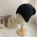Women’s Double-Layer Rabbit Fur Knit Beanie - Image 11