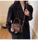 Vintage Plaid Toast Handbag Convertible Shoulder Crossbody Bag - Image 19