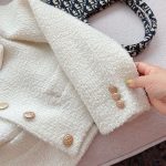 Elegant Tweed Short Jacket for Women Petite Fit Wool Blend Outerwear - Image 18