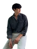 Men’s Vintage Denim Shirt – Korean Hong Kong Style Casual Long Sleeve Overshirt - Image 5