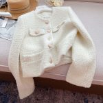 Elegant Tweed Short Jacket for Women Petite Fit Wool Blend Outerwear - Image 21