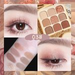 Novo 9 Colors Eyeshadow Palette: Earth Tone Matte, Glitter, and Pressed Pearls for Stunning, Long-Lasting Eye Makeup - Image 9