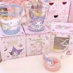 Kuromi and Cinnamoroll Glass Cup – Cute Japanese Style Drinking Cup for Milk, Juice, Water - Image 6