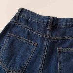 Women’s Relaxed Wide-Leg Denim Shorts – Pleated A-Line Loose Fit - Image 7