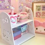 Hello Kitty Desk Organizer Shelf – Cute INS Style Storage Box for Kids Room - Image 2