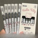 Hello Kitty Liquid Ink Rollerball Pen – High-Quality, Quick-Drying 0.5mm Black Pen, Cute Design for Exams and Writing - Image 4