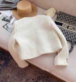 Elegant Tweed Short Jacket for Women Petite Fit Wool Blend Outerwear - Image 22