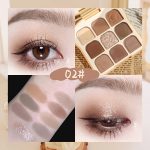 Novo 9 Colors Eyeshadow Palette: Earth Tone Matte, Glitter, and Pressed Pearls for Stunning, Long-Lasting Eye Makeup - Image 8