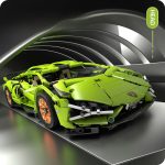 1:14 Lamborghini RC Sports Car Building Blocks – Educational Toy for Boys - Image 7