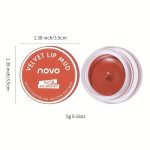 Novo Lip Clay Jar: Matte Mist Long-Lasting, Non-Stick, and Easy-to-Apply Lipstick - Image 9