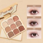 Novo 9 Colors Eyeshadow Palette: Earth Tone Matte, Glitter, and Pressed Pearls for Stunning, Long-Lasting Eye Makeup - Image 5