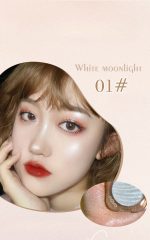 NOVO Highlighter Powder: Shimmer powder for brightening the face, creating a 3D contour, nose shadow, and side shadow. Fine shimmer and pearlescent finish, ideal for contouring. - Image 3
