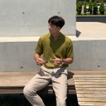 Men’s Slim Fit Knit Polo Shirt – Korean V-Neck Stretch Cotton Ice Silk Tee - Image 7