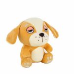 Sleepy Puppy Plush Toy - Tan and White Dog with Big Drooping Eyes - Ultra-Soft Stuffed Animal - Image 4