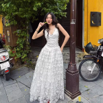 V-Neck Slip Maxi Dress - Image 2