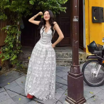 V-Neck Slip Maxi Dress - Image 5