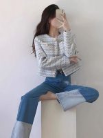 Elegant French-Style Slimming Jacket – Women’s Round Collar Outerwear - Image 7